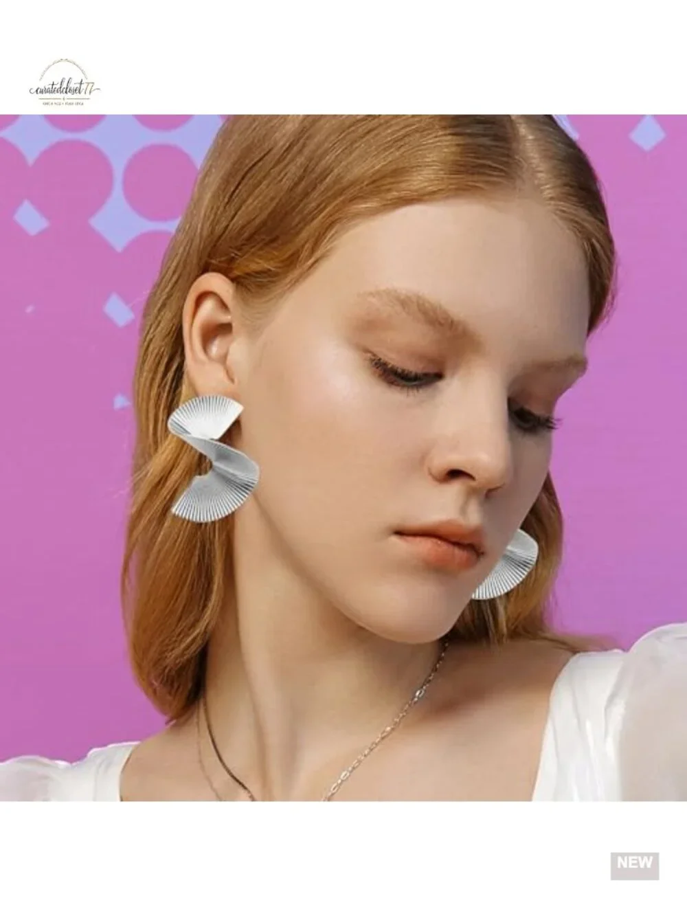 Geometric Drop & Dangle Earrings Statement Punk Stylish Sectored Twisted